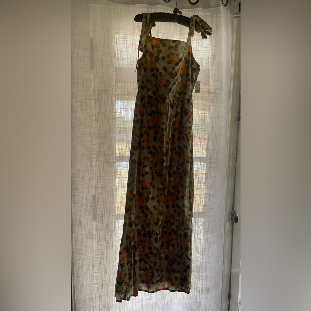 Garden Party Orange Blossom Maxi w/ Tie Straps 🍊🌼🌱